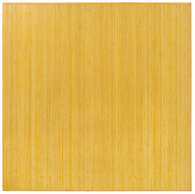 Yellow 7' 10 x 7' 10 Bamboo Square Area Rug 100% Natural Bamboo Eco-Friendly Affordable & Durable Unique Carpet Mat Living Dining Room Bedroom Office Meditation Room for Sale at Rug Engine
