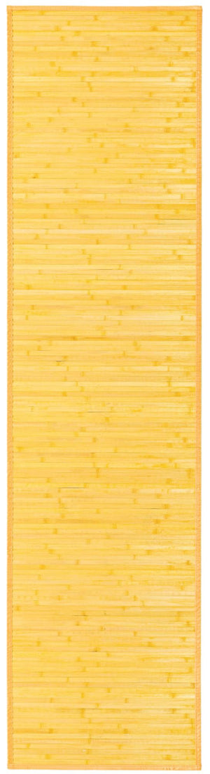 Yellow 2' x 8' Bamboo Runner Area Rug 100% Natural Bamboo Eco-Friendly Affordable & Durable Unique Carpet Mat Living Dining Room Bedroom Office Meditation Room for Sale at Rug Engine