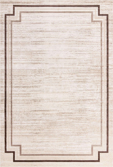 Brown 10' x 14' Oasis Rectangle Area Rug 65% Polypropylene & 35% Polyester Contemporary Carpet for Living Rooms, Bedroom, Kitchen, Dining, Office for Sale at Rug Engine