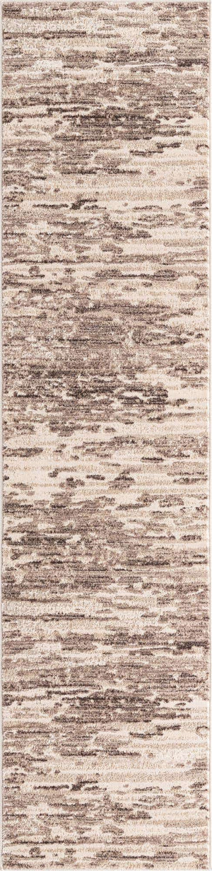 Brown 2' x 8' Oasis Runner Area Rug 65% Polypropylene & 35% Polyester Contemporary Carpet for Living Rooms, Bedroom, Kitchen, Dining, Office for Sale at Rug Engine