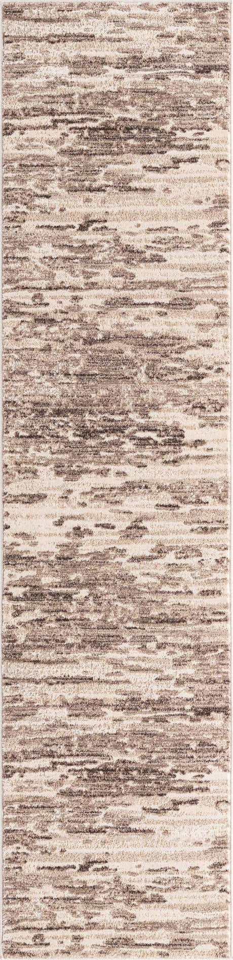 Brown 2' x 8' Oasis Runner Area Rug 65% Polypropylene & 35% Polyester Contemporary Carpet for Living Rooms, Bedroom, Kitchen, Dining, Office for Sale at Rug Engine