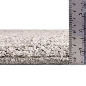 Cloud Gray 2' 2 x 3' Comfort Solid Shag Rectangle Area Rug Thick Soft Touch Fluffy & Plush Shaggy Pile 100% Polypropylene for Living Room, Office, Bedroom for Sale at Rug Engine