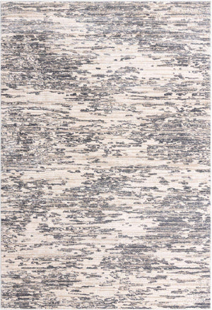 Gray 7' x 10' Oasis Rectangle Area Rug 65% Polypropylene & 35% Polyester Contemporary Carpet for Living Rooms, Bedroom, Kitchen, Dining, Office for Sale at Rug Engine