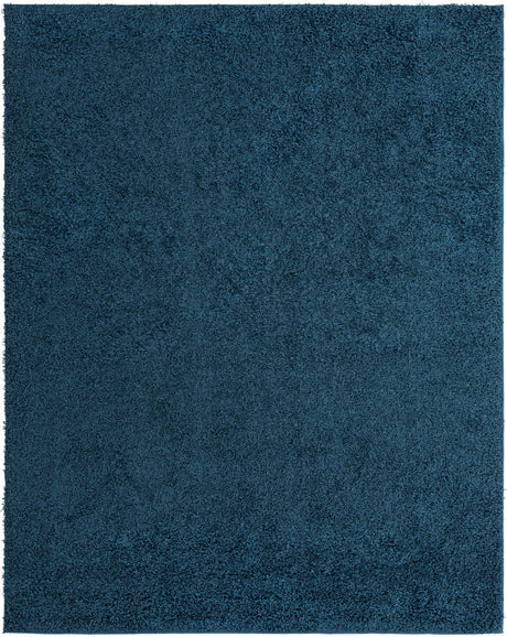 Sapphire Blue 9' 10 x 13' 11 Comfort Solid Shag Rectangle Area Rug Thick Soft Touch Fluffy & Plush Shaggy Pile 100% Polypropylene for Living Room, Office, Bedroom for Sale at Rug Engine