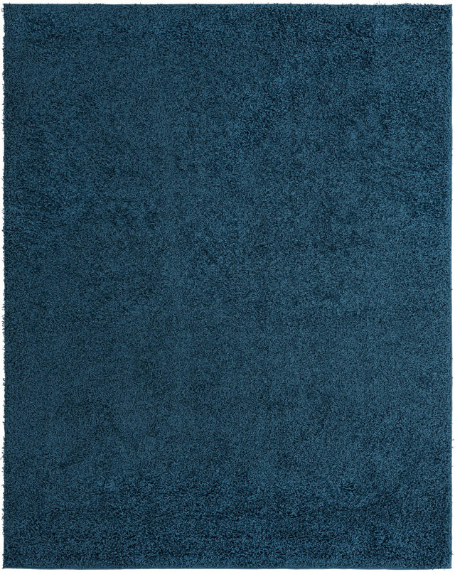 Sapphire Blue 9' 10 x 13' 11 Comfort Solid Shag Rectangle Area Rug Thick Soft Touch Fluffy & Plush Shaggy Pile 100% Polypropylene for Living Room, Office, Bedroom for Sale at Rug Engine