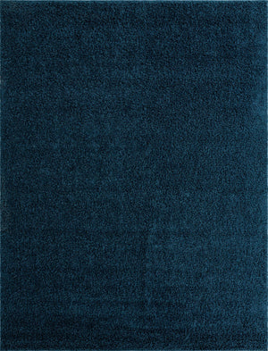 Sapphire Blue 9' x 12' Comfort Solid Shag Rectangle Area Rug Thick Soft Touch Fluffy & Plush Shaggy Pile 100% Polypropylene for Living Room, Office, Bedroom for Sale at Rug Engine