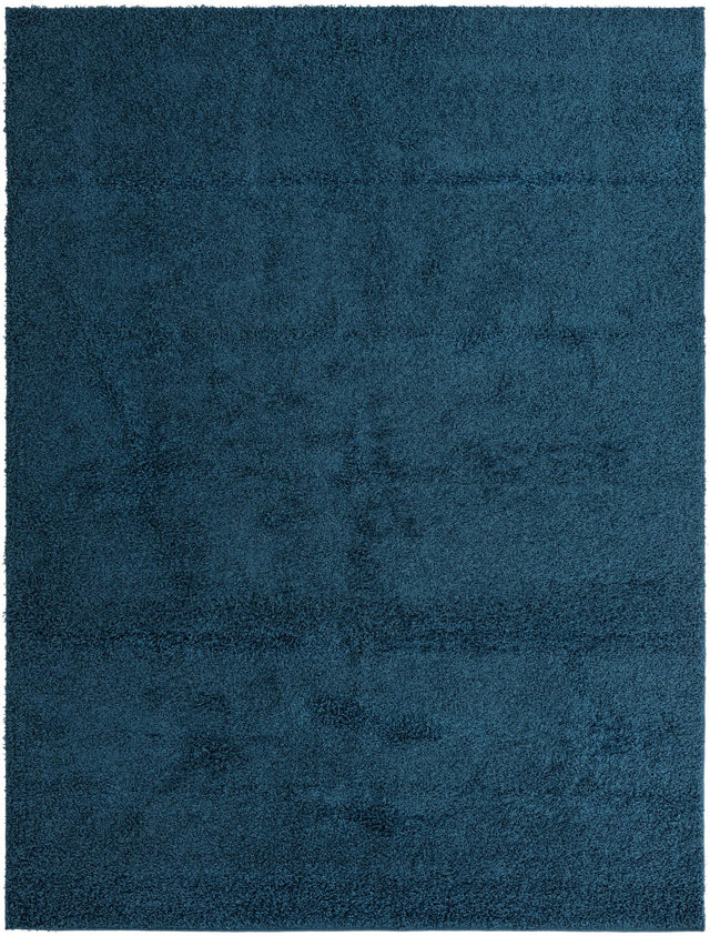 Sapphire Blue 9' x 12' Comfort Solid Shag Rectangle Area Rug Thick Soft Touch Fluffy & Plush Shaggy Pile 100% Polypropylene for Living Room, Office, Bedroom for Sale at Rug Engine