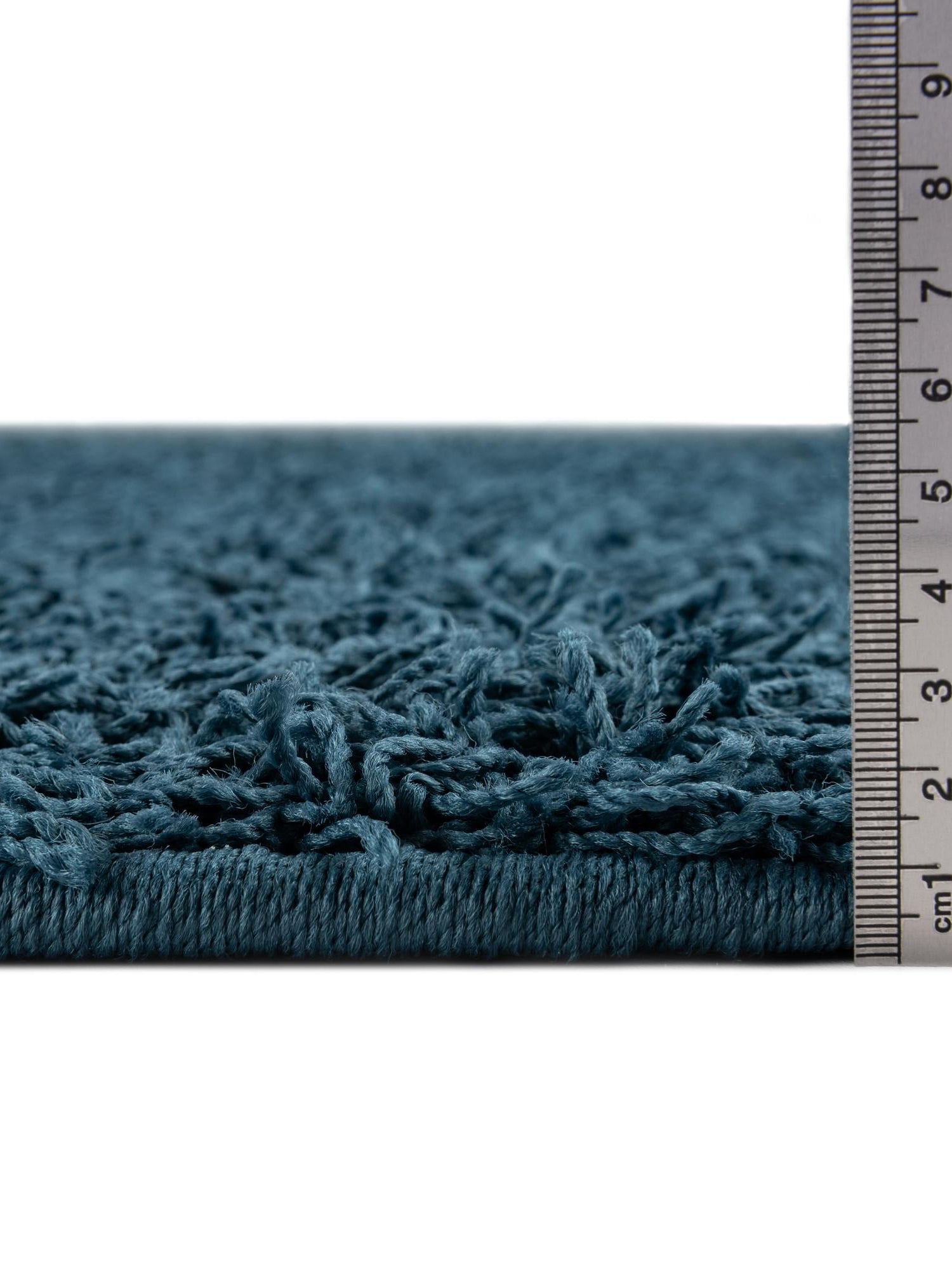 Sapphire Blue 9' 10 x 13' 11 Comfort Solid Shag Rectangle Area Rug Thick Soft Touch Fluffy & Plush Shaggy Pile 100% Polypropylene for Living Room, Office, Bedroom for Sale at Rug Engine