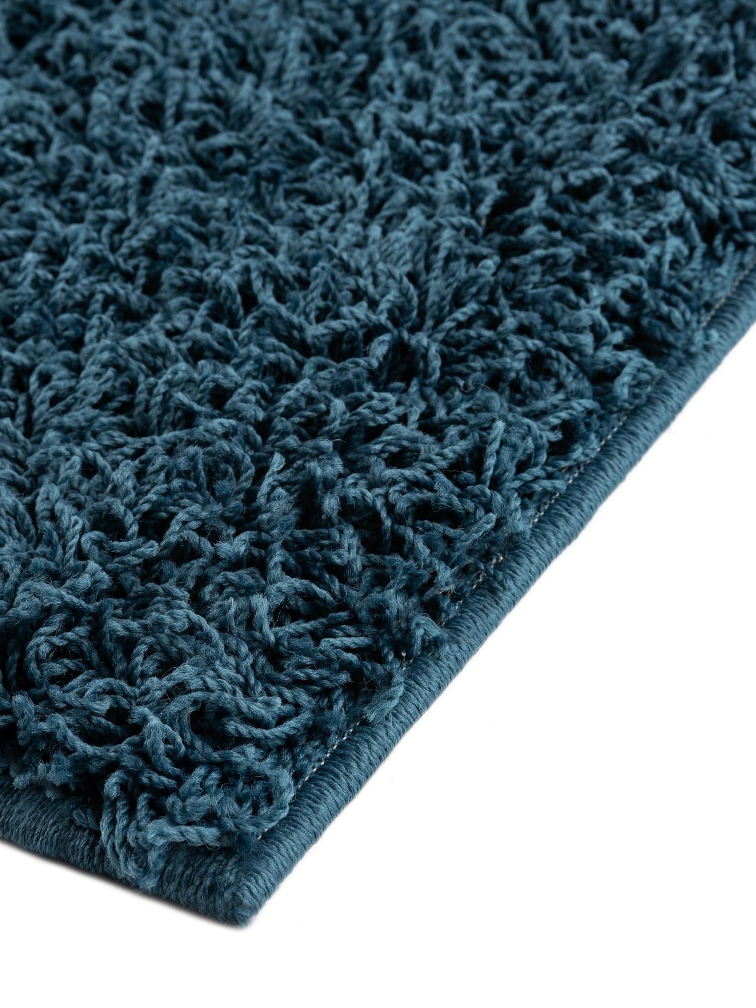 Sapphire Blue 9' x 12' Comfort Solid Shag Rectangle Area Rug Thick Soft Touch Fluffy & Plush Shaggy Pile 100% Polypropylene for Living Room, Office, Bedroom for Sale at Rug Engine