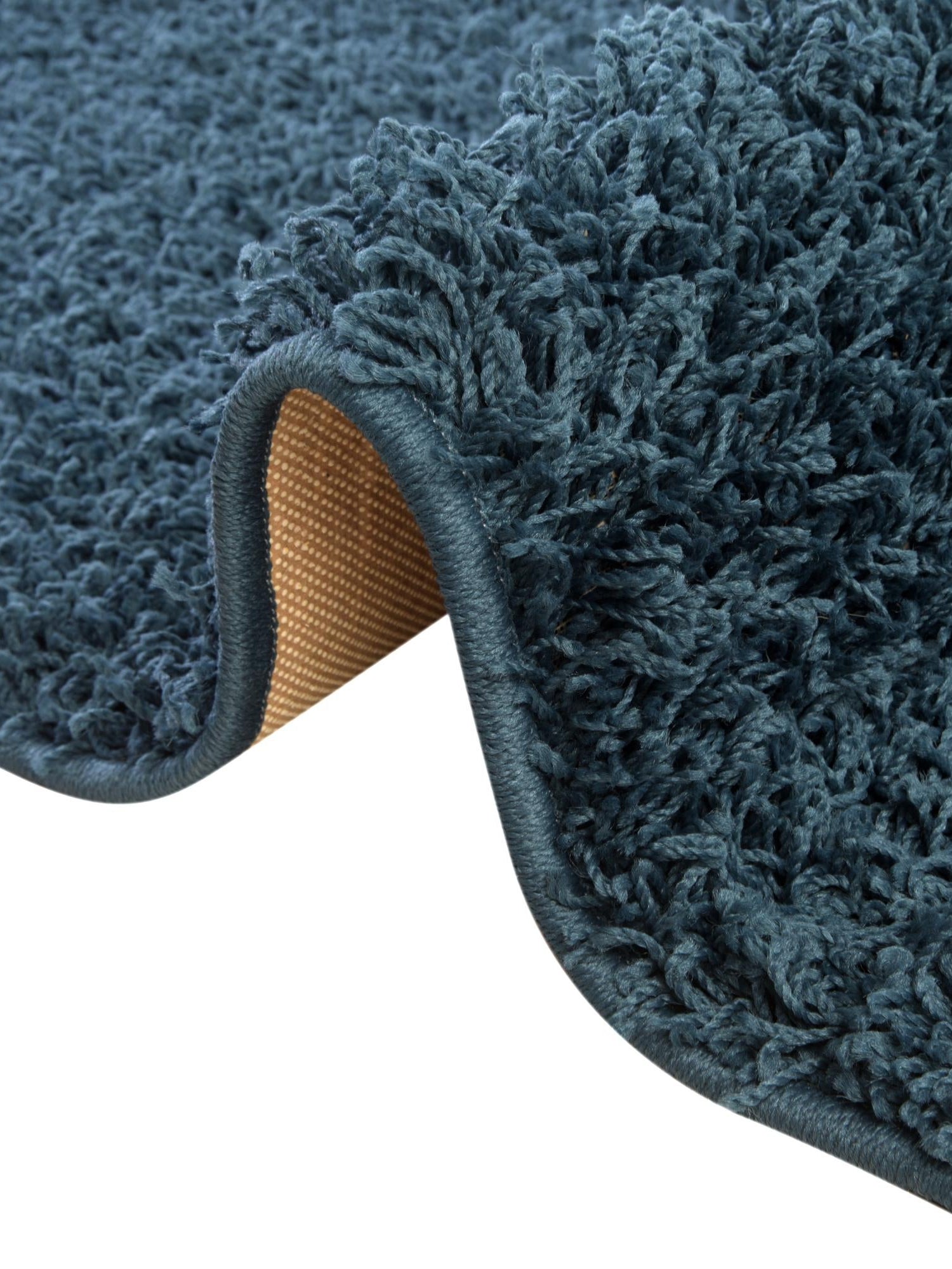 Sapphire Blue 9' x 12' Comfort Solid Shag Rectangle Area Rug Thick Soft Touch Fluffy & Plush Shaggy Pile 100% Polypropylene for Living Room, Office, Bedroom for Sale at Rug Engine