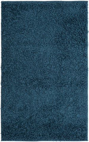 Sapphire Blue 3' 3 x 5' 3 Comfort Solid Shag Rectangle Area Rug Thick Soft Touch Fluffy & Plush Shaggy Pile 100% Polypropylene for Living Room, Office, Bedroom for Sale at Rug Engine