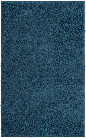 Sapphire Blue 3' 3 x 5' 3 Comfort Solid Shag Rectangle Area Rug Thick Soft Touch Fluffy & Plush Shaggy Pile 100% Polypropylene for Living Room, Office, Bedroom for Sale at Rug Engine