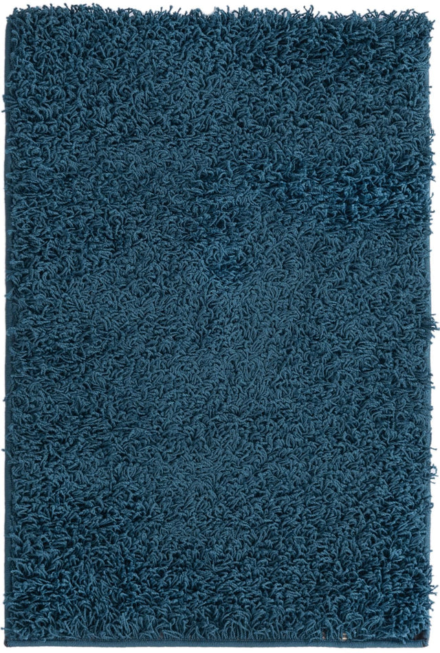 Sapphire Blue 2' 2 x 3' Comfort Solid Shag Rectangle Area Rug Thick Soft Touch Fluffy & Plush Shaggy Pile 100% Polypropylene for Living Room, Office, Bedroom for Sale at Rug Engine