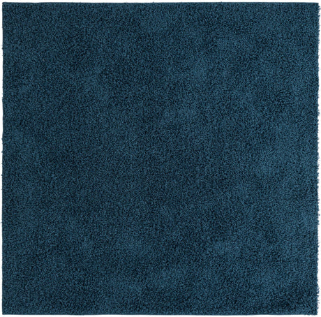 Sapphire Blue 7' x 7' Comfort Solid Shag Square Area Rug Thick Soft Touch Fluffy & Plush Shaggy Pile 100% Polypropylene for Living Room, Office, Bedroom for Sale at Rug Engine
