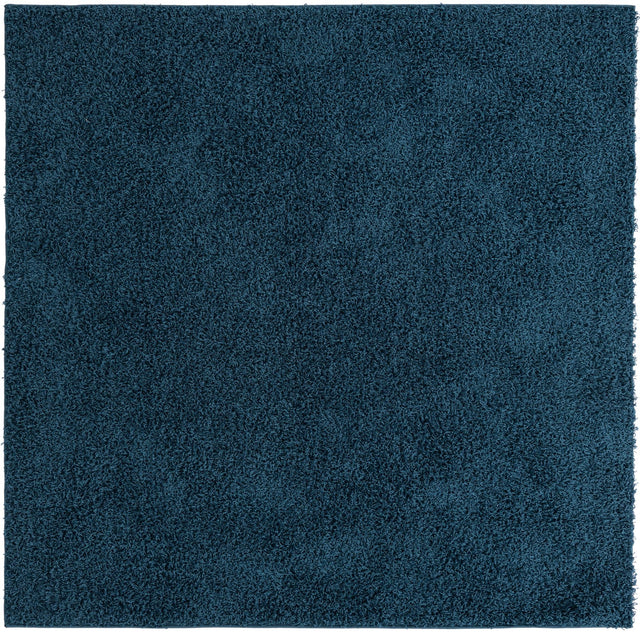 Sapphire Blue 7' x 7' Comfort Solid Shag Square Area Rug Thick Soft Touch Fluffy & Plush Shaggy Pile 100% Polypropylene for Living Room, Office, Bedroom for Sale at Rug Engine