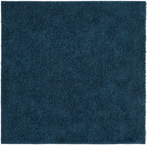 Sapphire Blue 7' x 7' Comfort Solid Shag Square Area Rug Thick Soft Touch Fluffy & Plush Shaggy Pile 100% Polypropylene for Living Room, Office, Bedroom for Sale at Rug Engine
