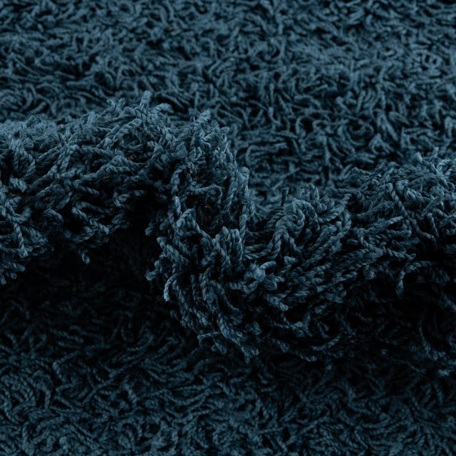 Sapphire Blue 2' 6 x 16' 5 Comfort Solid Shag Runner Area Rug Thick Soft Touch Fluffy & Plush Shaggy Pile 100% Polypropylene for Living Room, Office, Bedroom for Sale at Rug Engine
