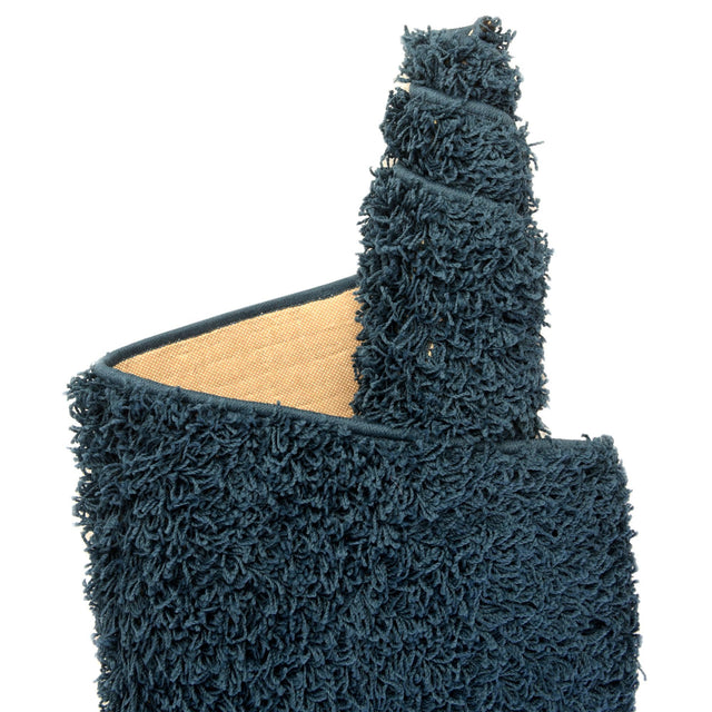 Sapphire Blue 2' 6 x 16' 5 Comfort Solid Shag Runner Area Rug Thick Soft Touch Fluffy & Plush Shaggy Pile 100% Polypropylene for Living Room, Office, Bedroom for Sale at Rug Engine