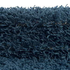 Sapphire Blue 2' 6 x 16' 5 Comfort Solid Shag Runner Area Rug Thick Soft Touch Fluffy & Plush Shaggy Pile 100% Polypropylene for Living Room, Office, Bedroom for Sale at Rug Engine