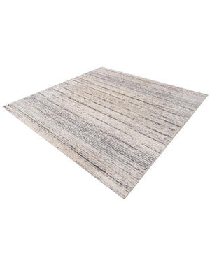 Cream 7' x 7' Oasis Square Area Rug 65% Polypropylene & 35% Polyester Contemporary Carpet for Living Rooms, Bedroom, Kitchen, Dining, Office for Sale at Rug Engine