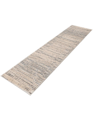 Cream 2' x 8' Oasis Runner Area Rug 65% Polypropylene & 35% Polyester Contemporary Carpet for Living Rooms, Bedroom, Kitchen, Dining, Office for Sale at Rug Engine