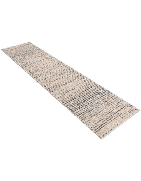 Cream 2' x 8' Oasis Runner Area Rug 65% Polypropylene & 35% Polyester Contemporary Carpet for Living Rooms, Bedroom, Kitchen, Dining, Office for Sale at Rug Engine