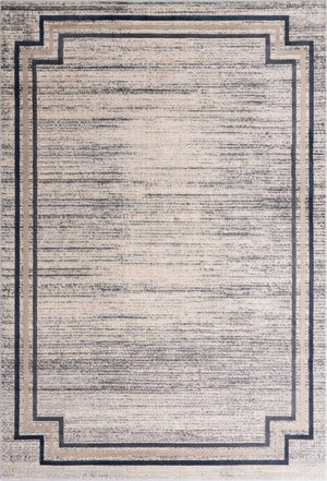 Gray 7' x 10' Oasis Rectangle Area Rug 65% Polypropylene & 35% Polyester Contemporary Carpet for Living Rooms, Bedroom, Kitchen, Dining, Office for Sale at Rug Engine