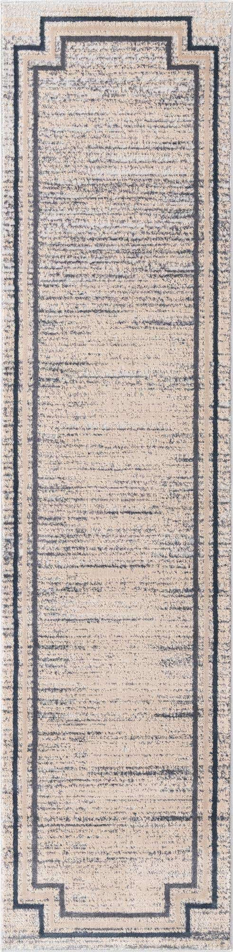 Gray 2' x 8' Oasis Runner Area Rug 65% Polypropylene & 35% Polyester Contemporary Carpet for Living Rooms, Bedroom, Kitchen, Dining, Office for Sale at Rug Engine