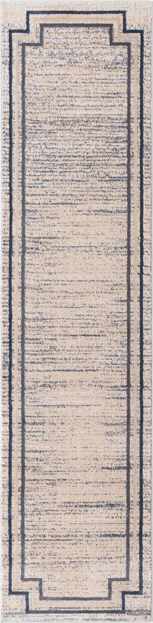 Gray 2' x 8' Oasis Runner Area Rug 65% Polypropylene & 35% Polyester Contemporary Carpet for Living Rooms, Bedroom, Kitchen, Dining, Office for Sale at Rug Engine