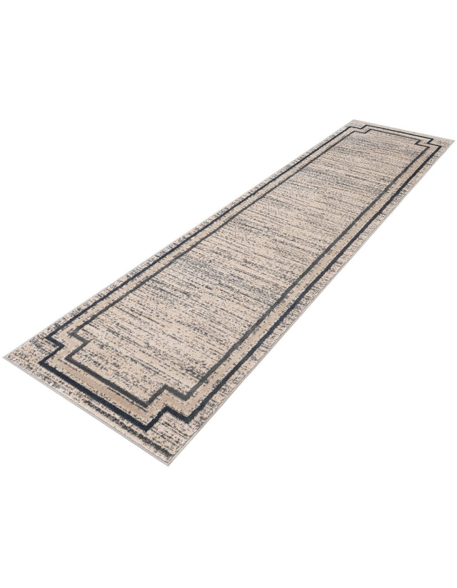 Gray 2' 7 x 10' Oasis Runner Area Rug 65% Polypropylene & 35% Polyester Contemporary Carpet for Living Rooms, Bedroom, Kitchen, Dining, Office for Sale at Rug Engine