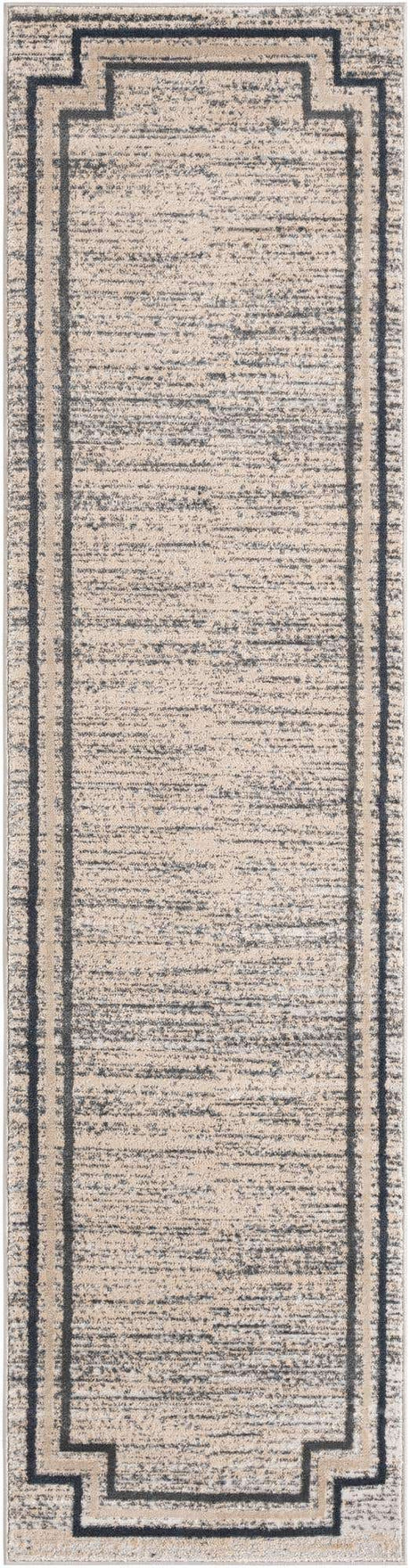 Gray 2' 7 x 10' Oasis Runner Area Rug 65% Polypropylene & 35% Polyester Contemporary Carpet for Living Rooms, Bedroom, Kitchen, Dining, Office for Sale at Rug Engine