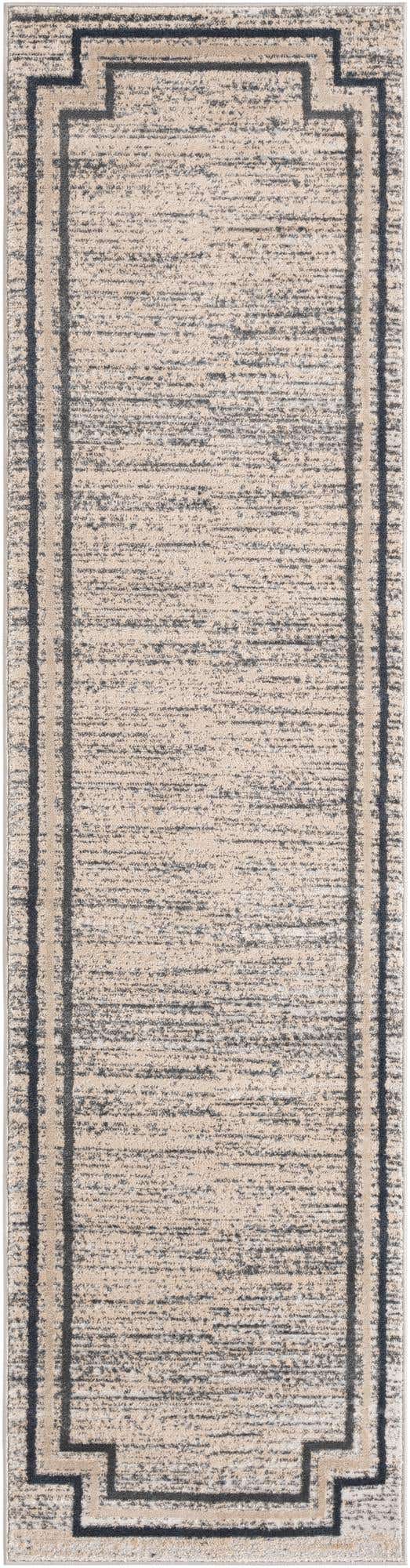 Gray 2' 7 x 10' Oasis Runner Area Rug 65% Polypropylene & 35% Polyester Contemporary Carpet for Living Rooms, Bedroom, Kitchen, Dining, Office for Sale at Rug Engine