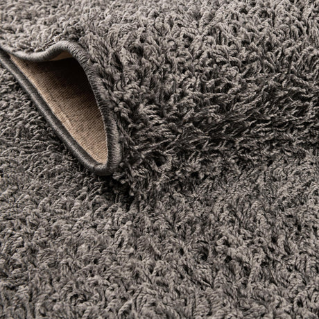 Graphite Gray 3' 3 x 5' 3 Comfort Solid Shag Rectangle Area Rug Thick Soft Touch Fluffy & Plush Shaggy Pile 100% Polypropylene for Living Room, Office, Bedroom for Sale at Rug Engine