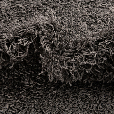 Graphite Gray 3' 3 x 5' 3 Comfort Solid Shag Rectangle Area Rug Thick Soft Touch Fluffy & Plush Shaggy Pile 100% Polypropylene for Living Room, Office, Bedroom for Sale at Rug Engine
