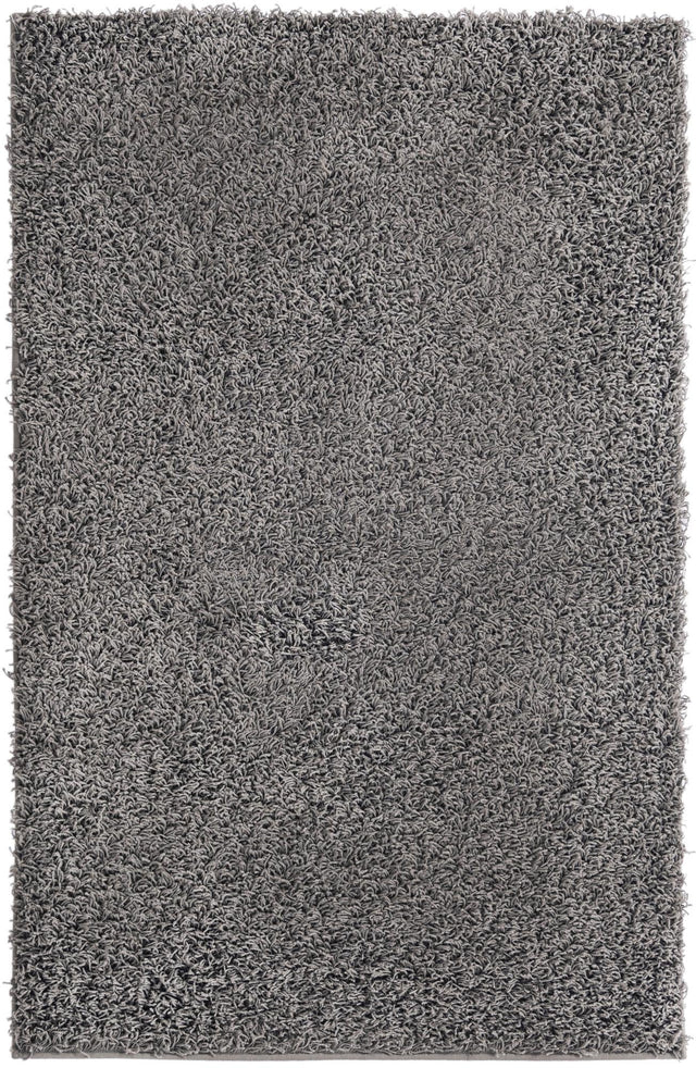 Graphite Gray 3' 3 x 5' 3 Comfort Solid Shag Rectangle Area Rug Thick Soft Touch Fluffy & Plush Shaggy Pile 100% Polypropylene for Living Room, Office, Bedroom for Sale at Rug Engine