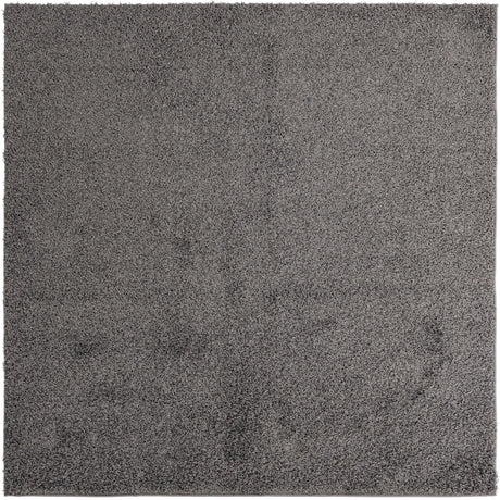 Graphite Gray 7' x 7' Comfort Solid Shag Square Area Rug Thick Soft Touch Fluffy & Plush Shaggy Pile 100% Polypropylene for Living Room, Office, Bedroom for Sale at Rug Engine