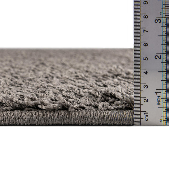 Graphite Gray 7' x 7' Comfort Solid Shag Square Area Rug Thick Soft Touch Fluffy & Plush Shaggy Pile 100% Polypropylene for Living Room, Office, Bedroom for Sale at Rug Engine