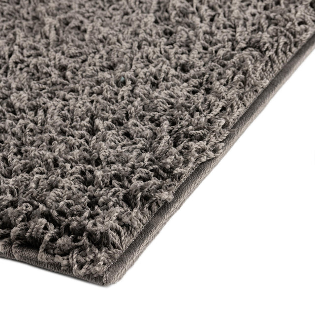 Graphite Gray 7' x 7' Comfort Solid Shag Square Area Rug Thick Soft Touch Fluffy & Plush Shaggy Pile 100% Polypropylene for Living Room, Office, Bedroom for Sale at Rug Engine