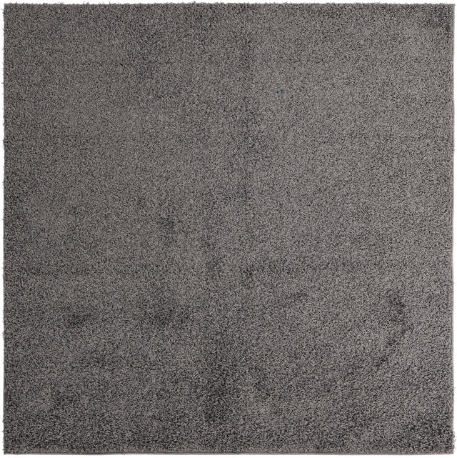 Graphite Gray 7' x 7' Comfort Solid Shag Square Area Rug Thick Soft Touch Fluffy & Plush Shaggy Pile 100% Polypropylene for Living Room, Office, Bedroom for Sale at Rug Engine