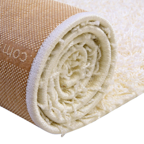 Snow White 2' 2 x 3' 1 Comfort Solid Shag Rectangle Area Rug Thick Soft Touch Fluffy & Plush Shaggy Pile 100% Polypropylene for Living Room, Office, Bedroom for Sale at Rug Engine