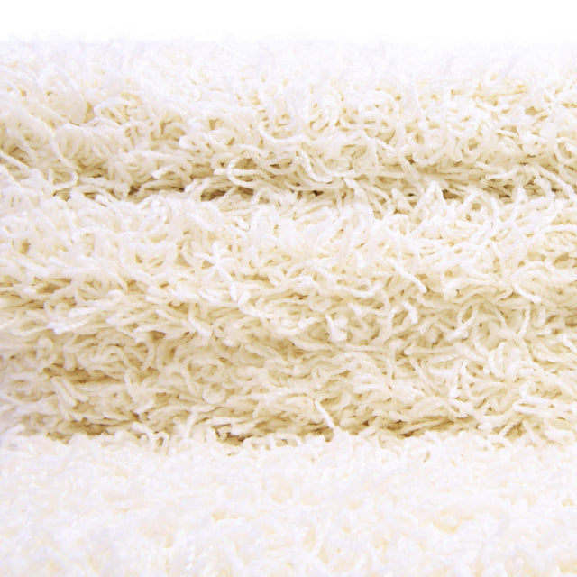 Snow White 2' 2 x 3' 1 Comfort Solid Shag Rectangle Area Rug Thick Soft Touch Fluffy & Plush Shaggy Pile 100% Polypropylene for Living Room, Office, Bedroom for Sale at Rug Engine