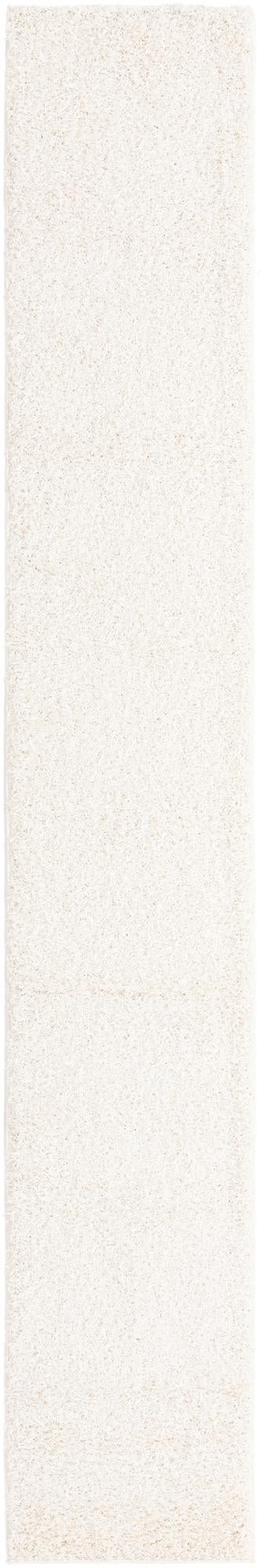 Snow White 2' 6 x 16' 5 Comfort Solid Shag Runner Area Rug Thick Soft Touch Fluffy & Plush Shaggy Pile 100% Polypropylene for Living Room, Office, Bedroom for Sale at Rug Engine
