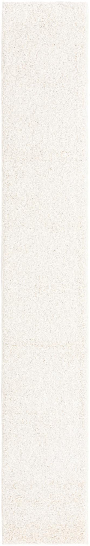 Snow White 2' 6 x 16' 5 Comfort Solid Shag Runner Area Rug Thick Soft Touch Fluffy & Plush Shaggy Pile 100% Polypropylene for Living Room, Office, Bedroom for Sale at Rug Engine