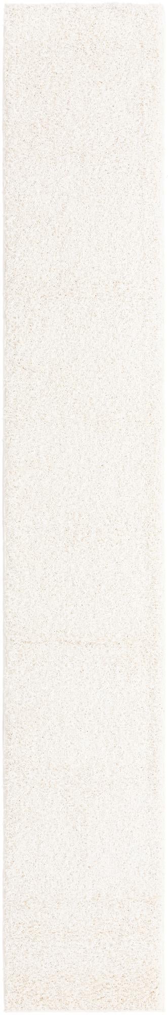 Snow White 2' 6 x 16' 5 Comfort Solid Shag Runner Area Rug Thick Soft Touch Fluffy & Plush Shaggy Pile 100% Polypropylene for Living Room, Office, Bedroom for Sale at Rug Engine