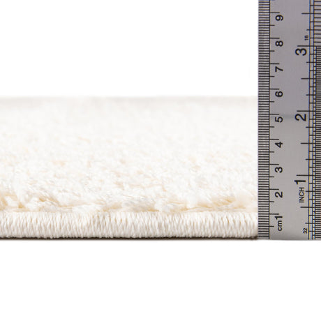 Snow White 2' 6 x 13' Comfort Solid Shag Runner Area Rug Thick Soft Touch Fluffy & Plush Shaggy Pile 100% Polypropylene for Living Room, Office, Bedroom for Sale at Rug Engine