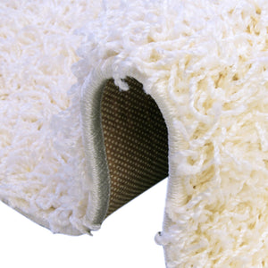 Snow White 2' 6 x 13' Comfort Solid Shag Runner Area Rug Thick Soft Touch Fluffy & Plush Shaggy Pile 100% Polypropylene for Living Room, Office, Bedroom for Sale at Rug Engine