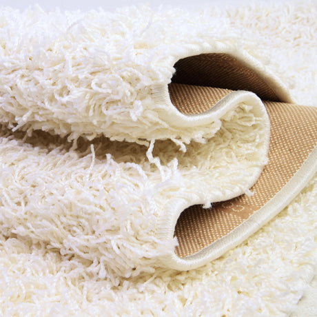 Snow White 2' 6 x 16' 5 Comfort Solid Shag Runner Area Rug Thick Soft Touch Fluffy & Plush Shaggy Pile 100% Polypropylene for Living Room, Office, Bedroom for Sale at Rug Engine