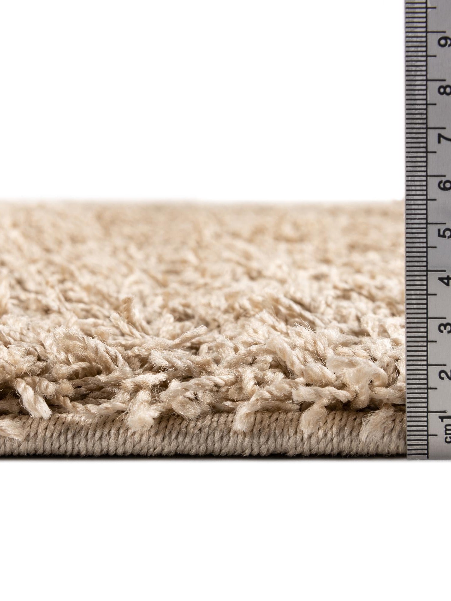 Taupe 2' 2 x 3' Comfort Solid Shag Rectangle Area Rug Thick Soft Touch Fluffy & Plush Shaggy Pile 100% Polypropylene for Living Room, Office, Bedroom for Sale at Rug Engine