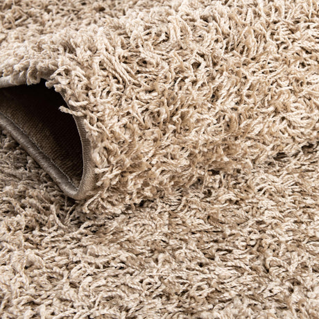 Taupe 3' 3 x 5' 3 Comfort Solid Shag Rectangle Area Rug Thick Soft Touch Fluffy & Plush Shaggy Pile 100% Polypropylene for Living Room, Office, Bedroom for Sale at Rug Engine
