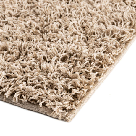 Taupe 3' 3 x 5' 3 Comfort Solid Shag Rectangle Area Rug Thick Soft Touch Fluffy & Plush Shaggy Pile 100% Polypropylene for Living Room, Office, Bedroom for Sale at Rug Engine